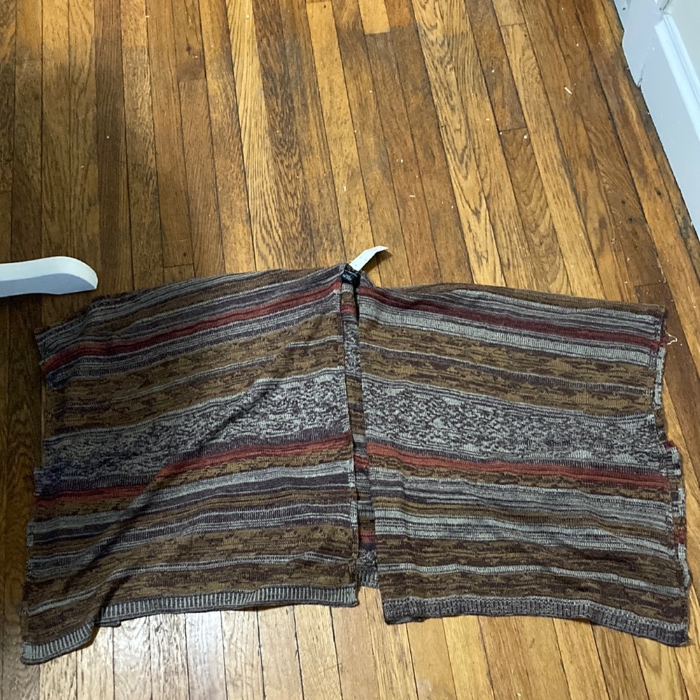 Cejon Multi-Colored Striped Shawl NWT